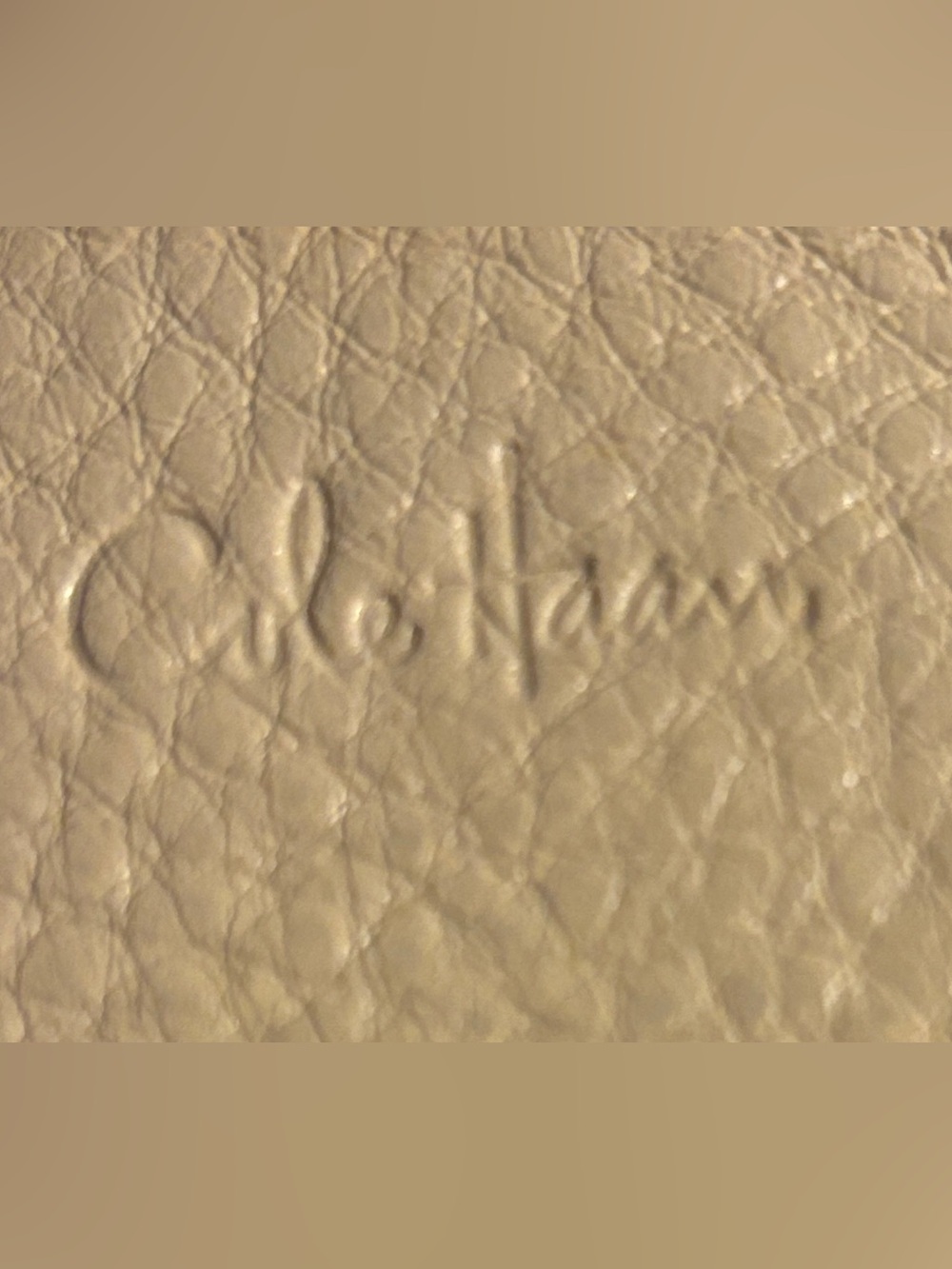 Cole Haan Butter Yellow Pebble Leather Wristlet Clutch - Picture 3 of 10